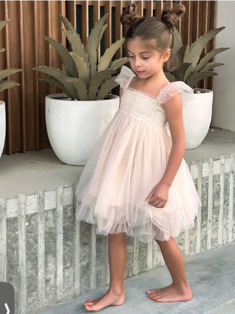 Indie Blue Juliet Dress blush tulle Size 3T